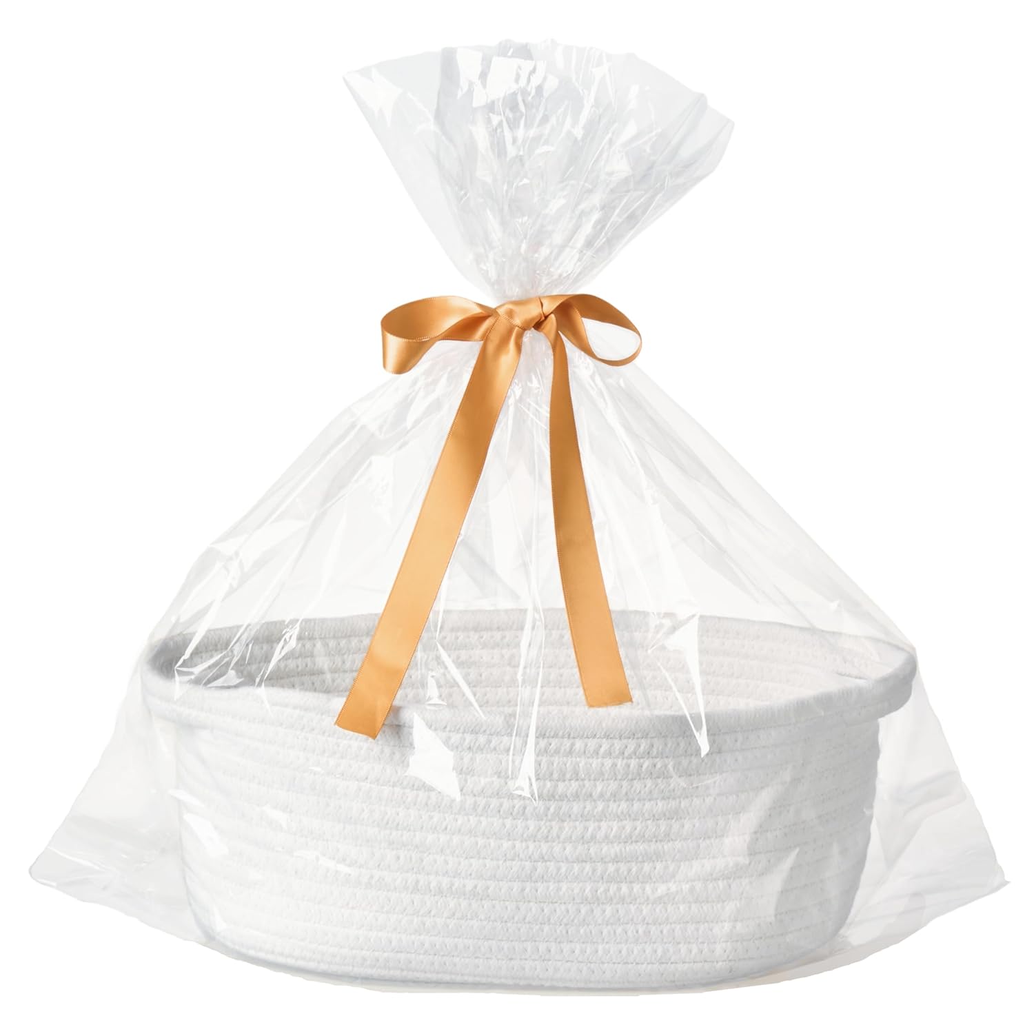 Small Woven Gift Basket - White